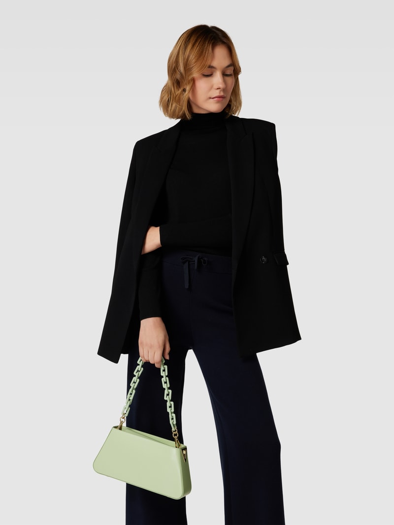 Shoulder Bag mit Label-Detail Modell 'Rio' in mint