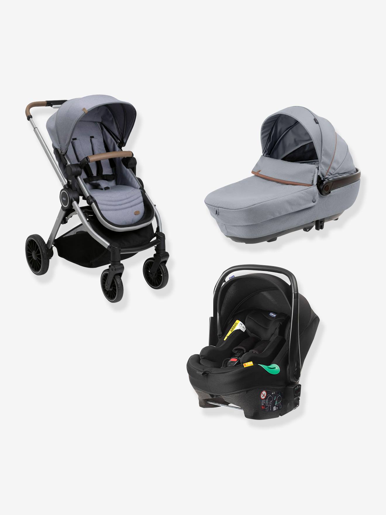 Combiné Trio Best Friend Pro Comfort i-Size CHICCO pirate black