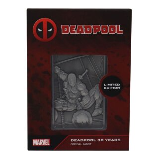Marvel Metallbarren Deadpool Anniversary Limited Edition