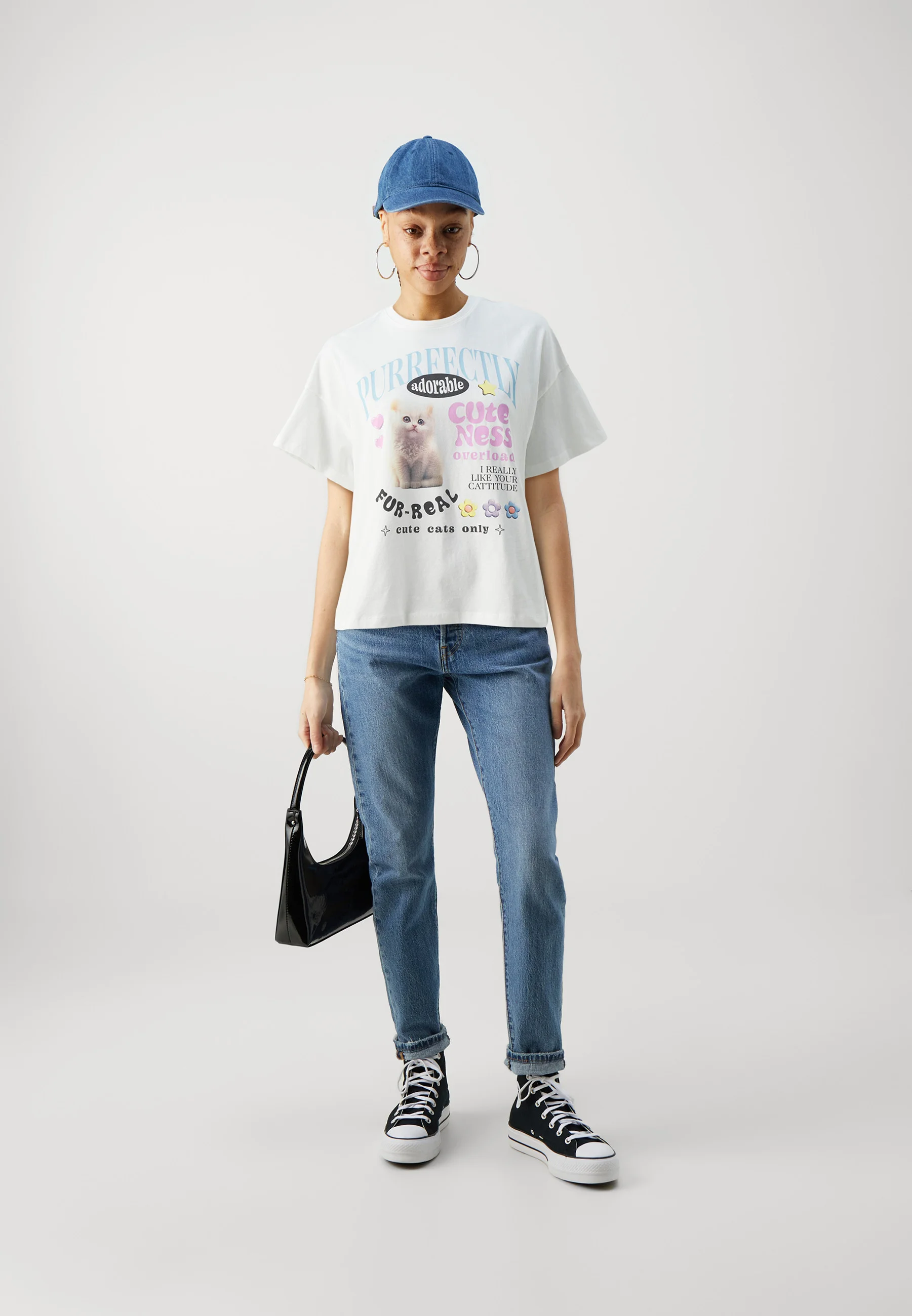 ONLY ONLLKELLY CATS BOX - Camiseta con estampado