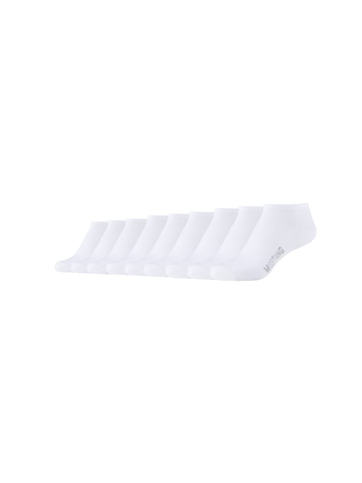Mustang Sneakersocken 9er Pack casual in Weiß günstig kaufen