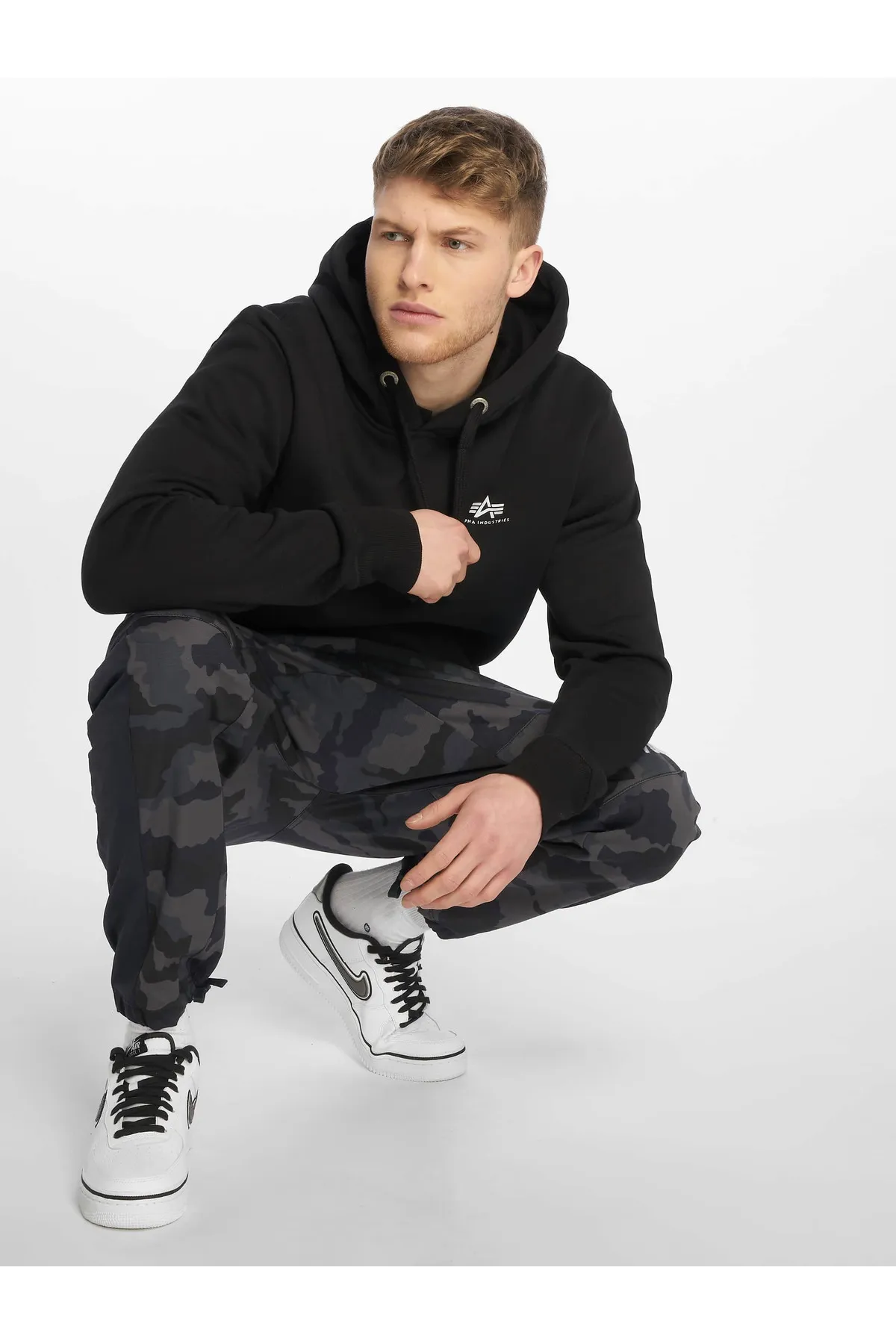 Alpha Industries  Herren Alpha Industries Basic Klein Logo Hoody