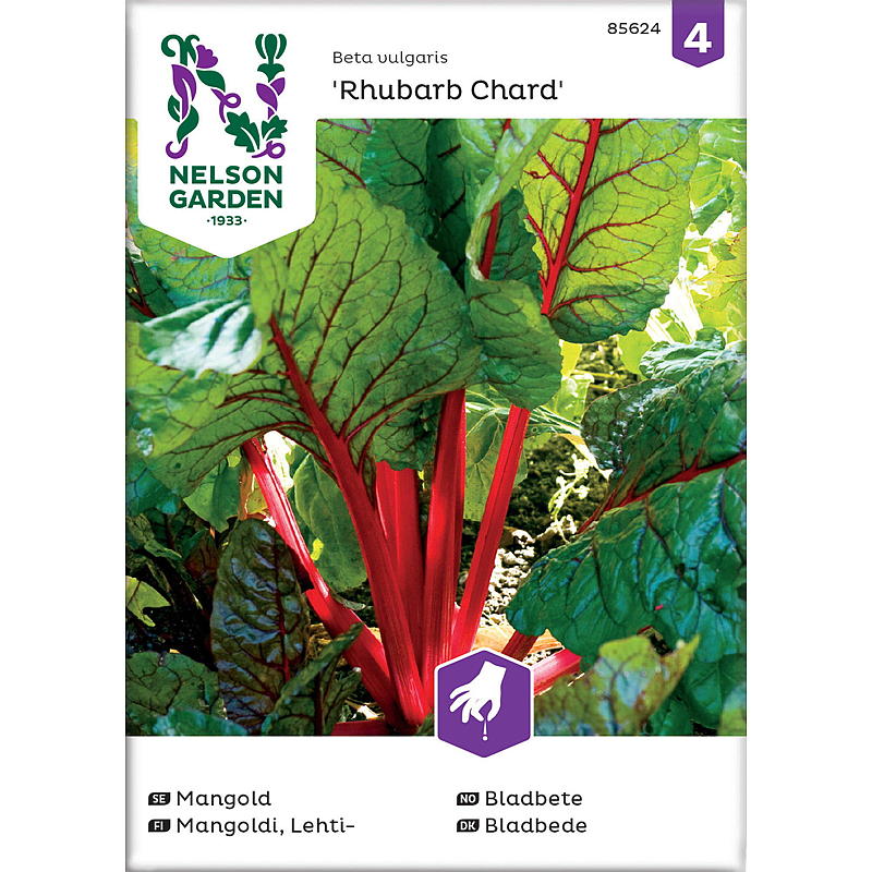 Nelson garden Frø Bladbete Rhubarb Chard, rød