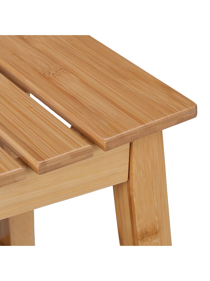 relaxdays Badhocker in Natur - (B)51,5 x (H)45 x (T)34 cm günstig kaufen onesize