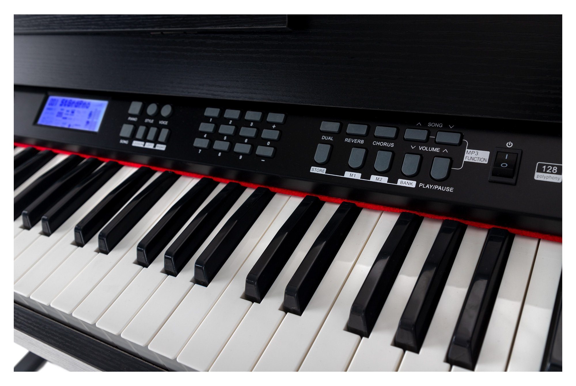FunKey Digitalpiano DP-88 II E-Piano mit 88 anschlagsdynamische Tasten, (Economy-Set, 4 tlg., inkl. Keyboardbank, Kopfhörer und Klavierschule), umfangreiche Begleitautomatik und Keyboard Chord Akkordbegleitung