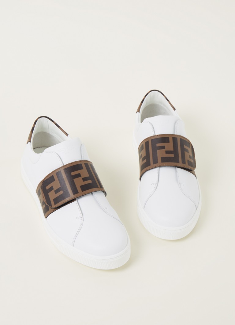 Baskets Fendi en cuir de veau avec logo imprimé