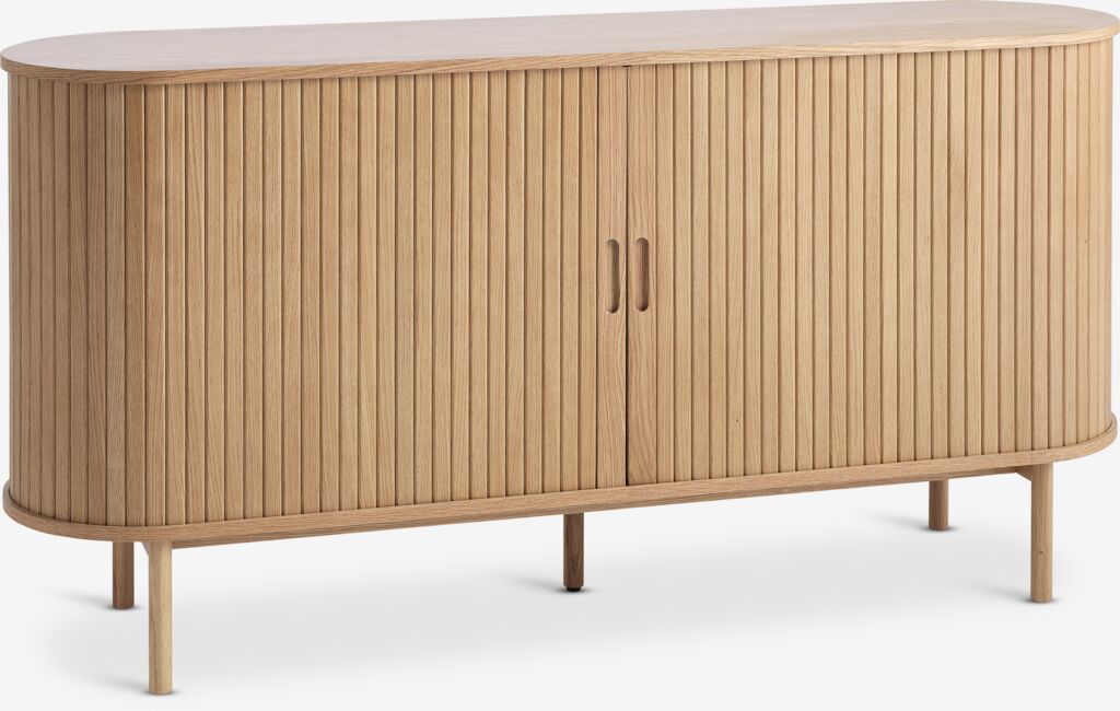LYNGVIG Kredens LYNGVIG B160 2 drzwi żaluzjowe naturalny dąb