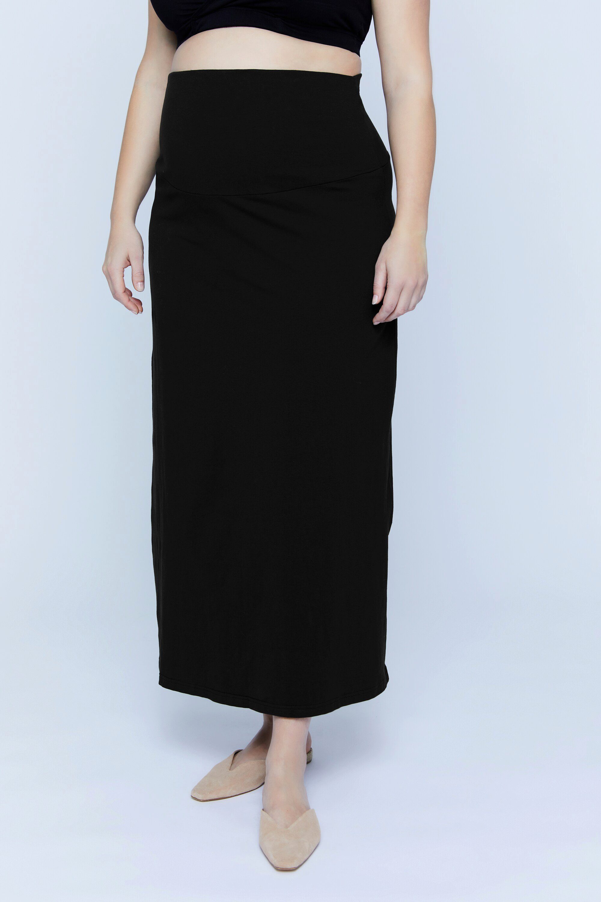 Ulla Popken Umstandsrock Bellieva-Rock Umstandsmode Jersey Biobaumwolle