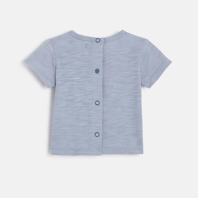 Ensemble t-shirt et salopette courte bébé garçon jaune Absorba