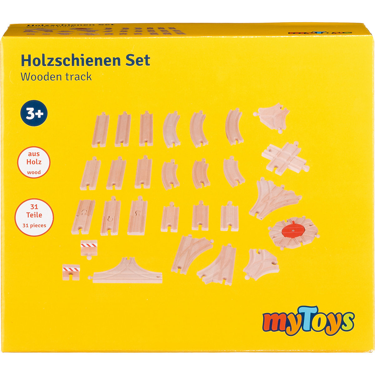 Holzschienen-Set, 31 tlg.