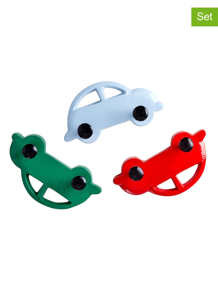 Rice 3er-Set: Garderobenhaken in Bunt - (L)15 x (B)9 cm günstig kaufen onesize