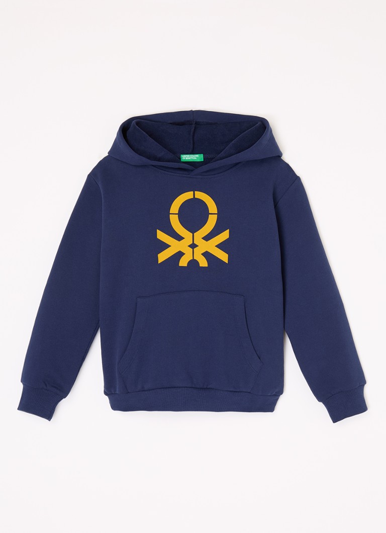 Hanorac Benetton cu logo imprimat