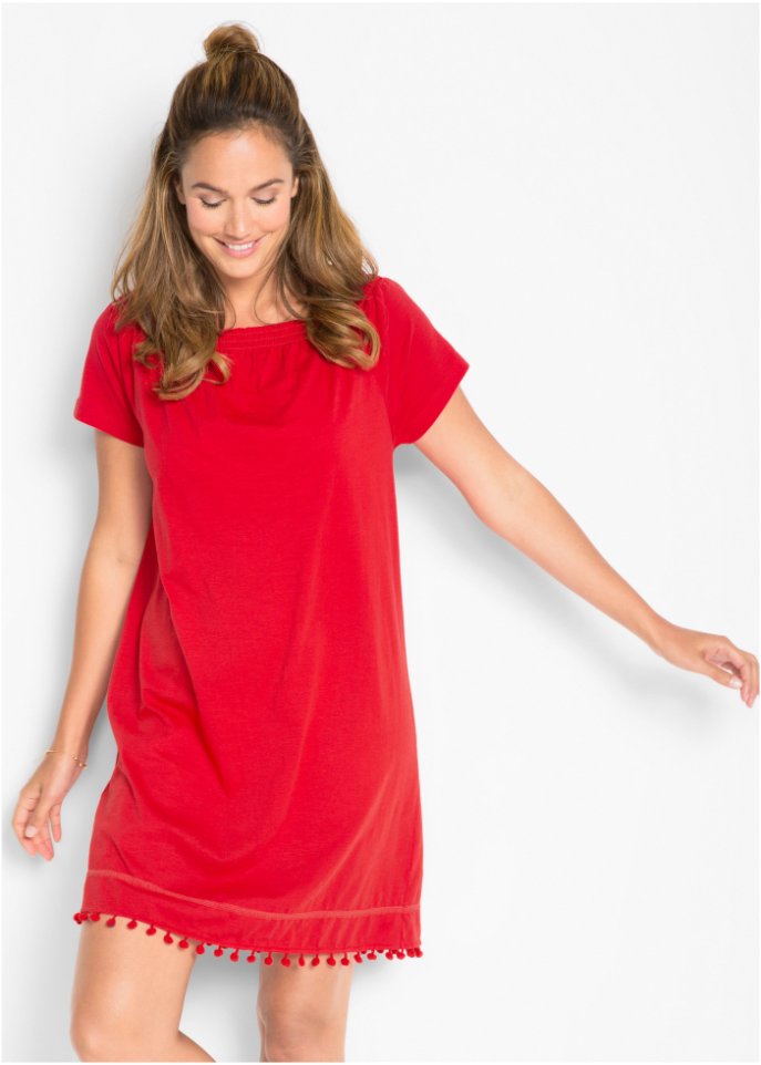 Jersey-Carmenkleid