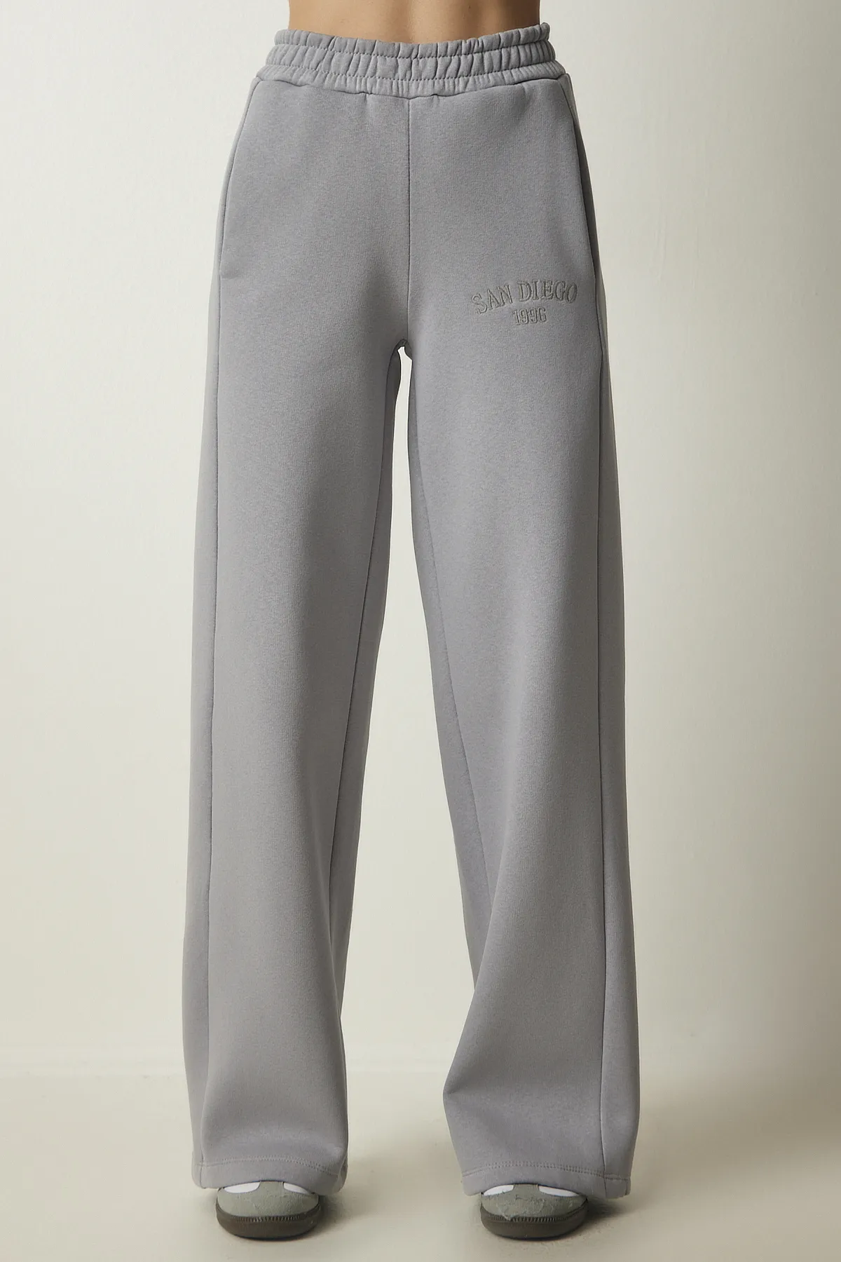 Happiness İstanbul  Jogginghose - Grau - Wide Leg