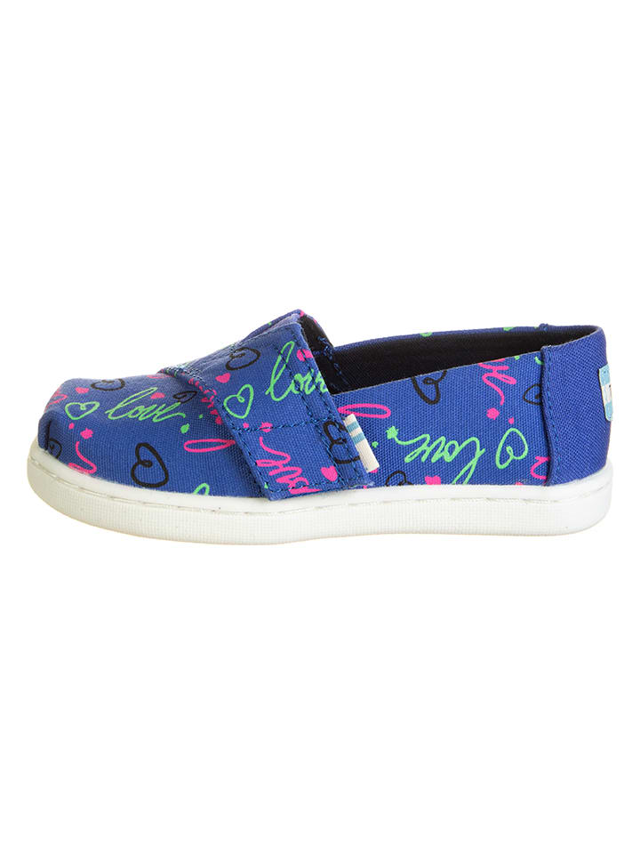 TOMS Slipper in Blau/ Bunt günstig kaufen