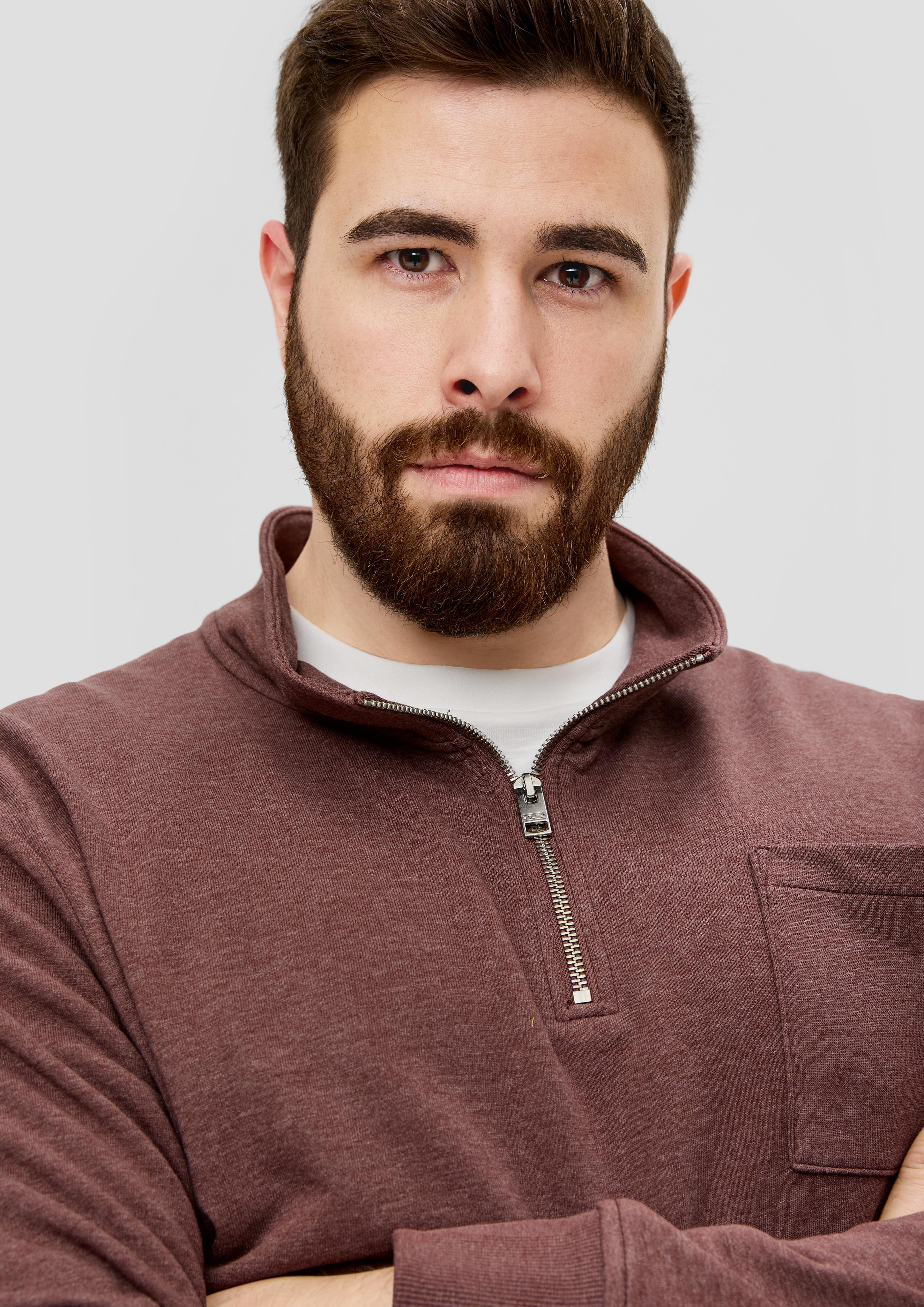 Sweatshirt mit Brusttasche  2139748-49W1