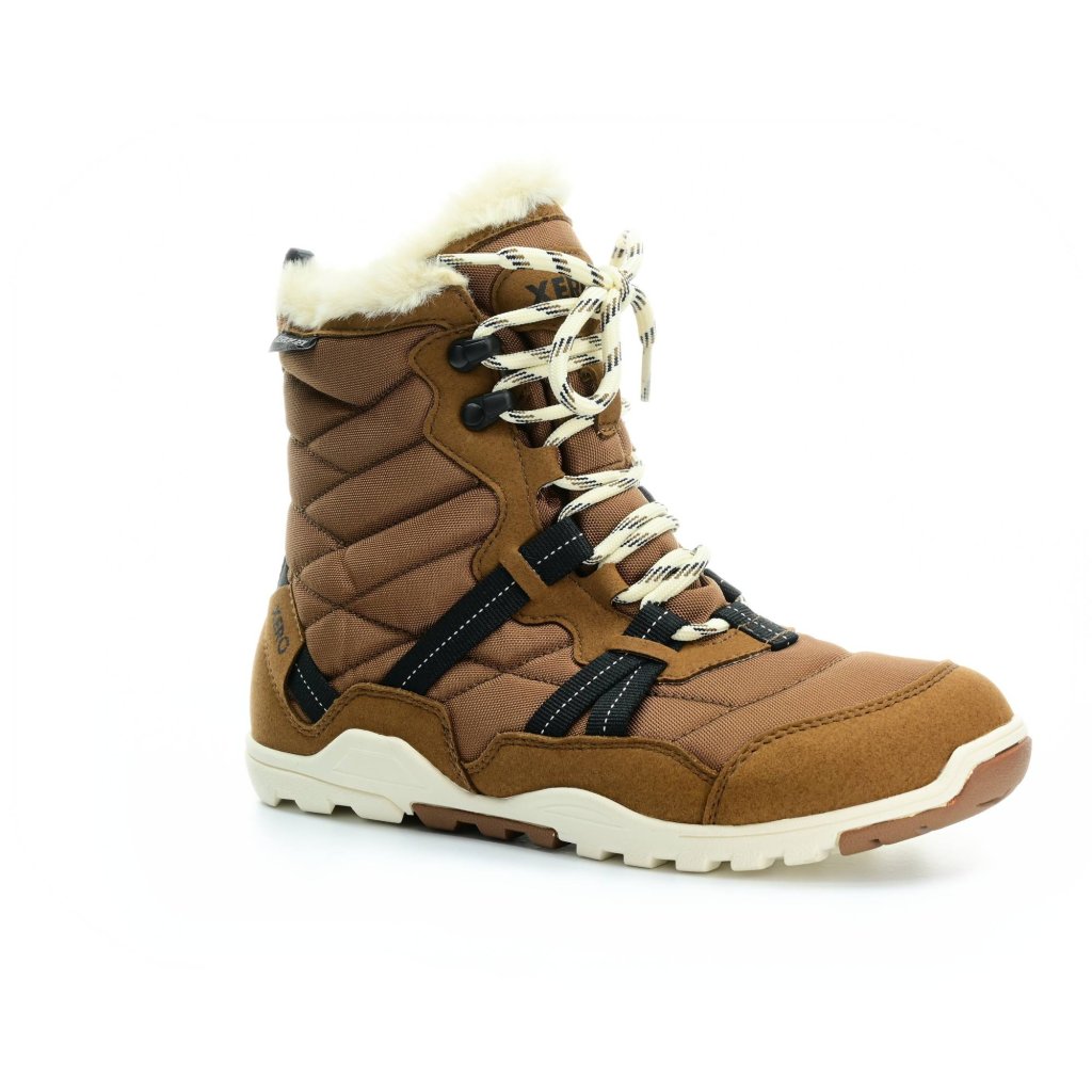 Xero Shoes Alpine W Rubber Brown/Eggshell braune Barfuß-Begschuhe