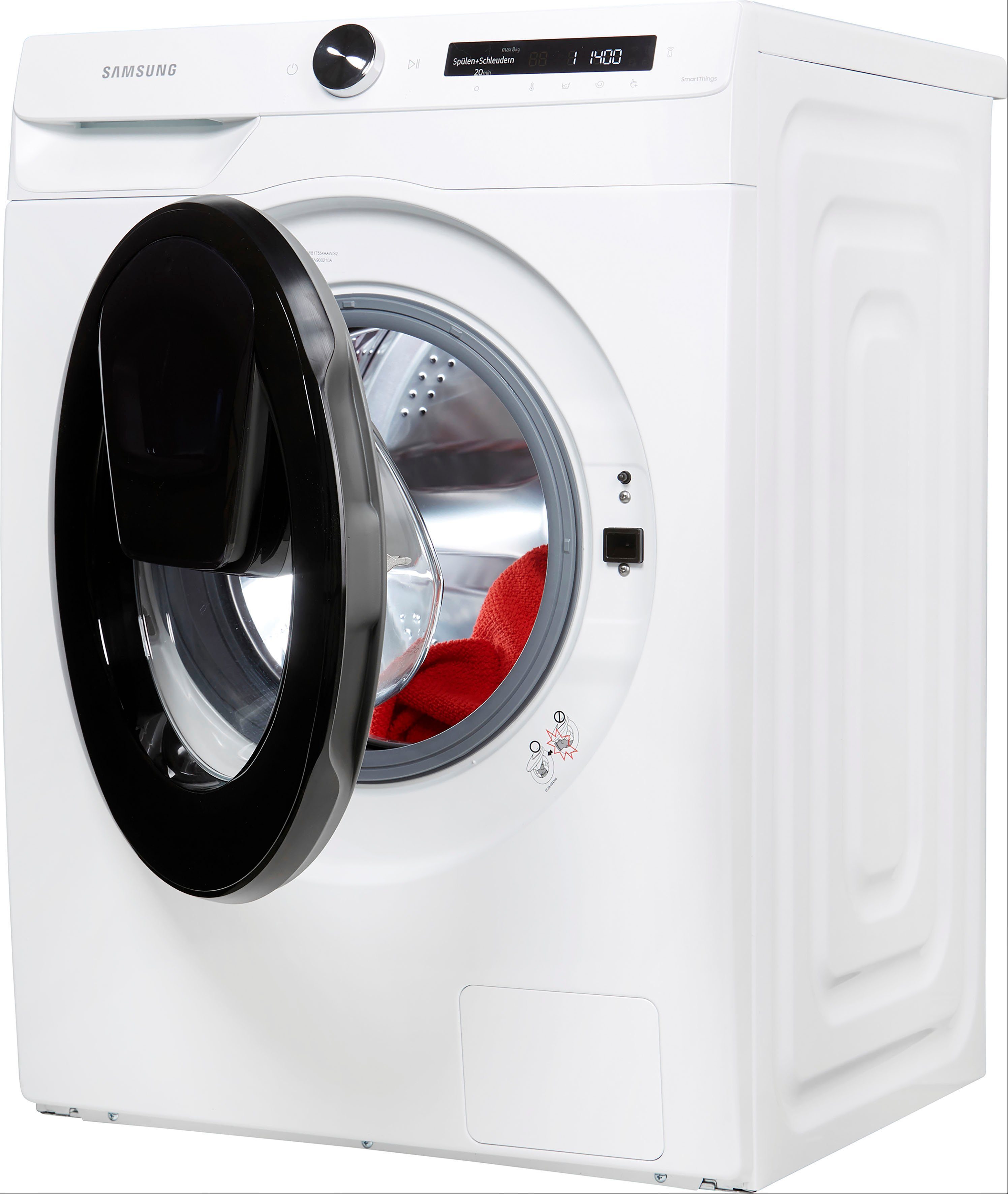 Samsung Waschmaschine WW5500T WW81T554AAW, 8 kg, 1400 U/min, AddWash™