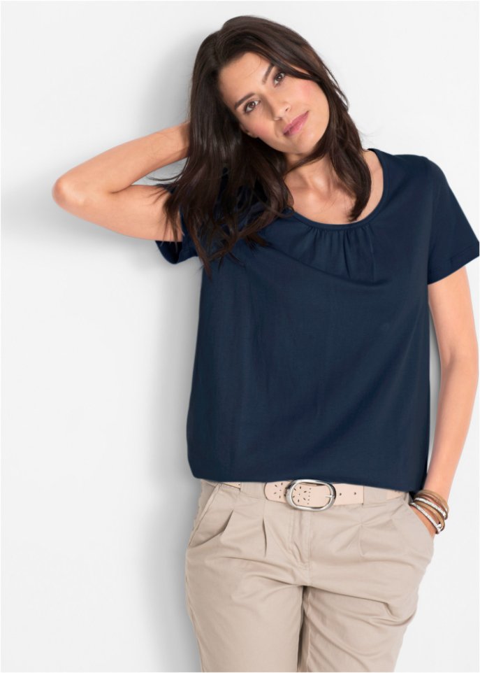 Baumwoll - Shirt, Kurzarm