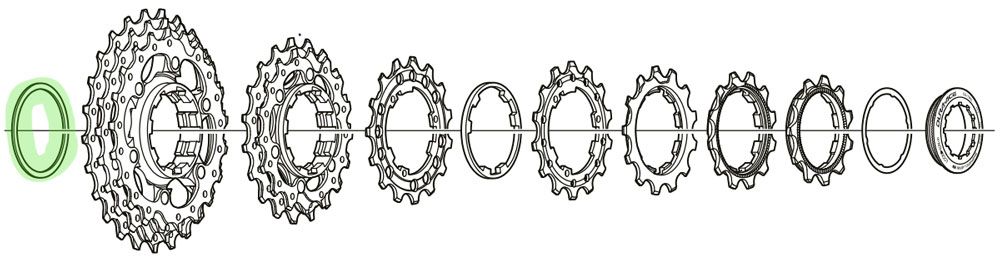 Shimano Distanzring 1 mm CS-7800 günstig online kaufen