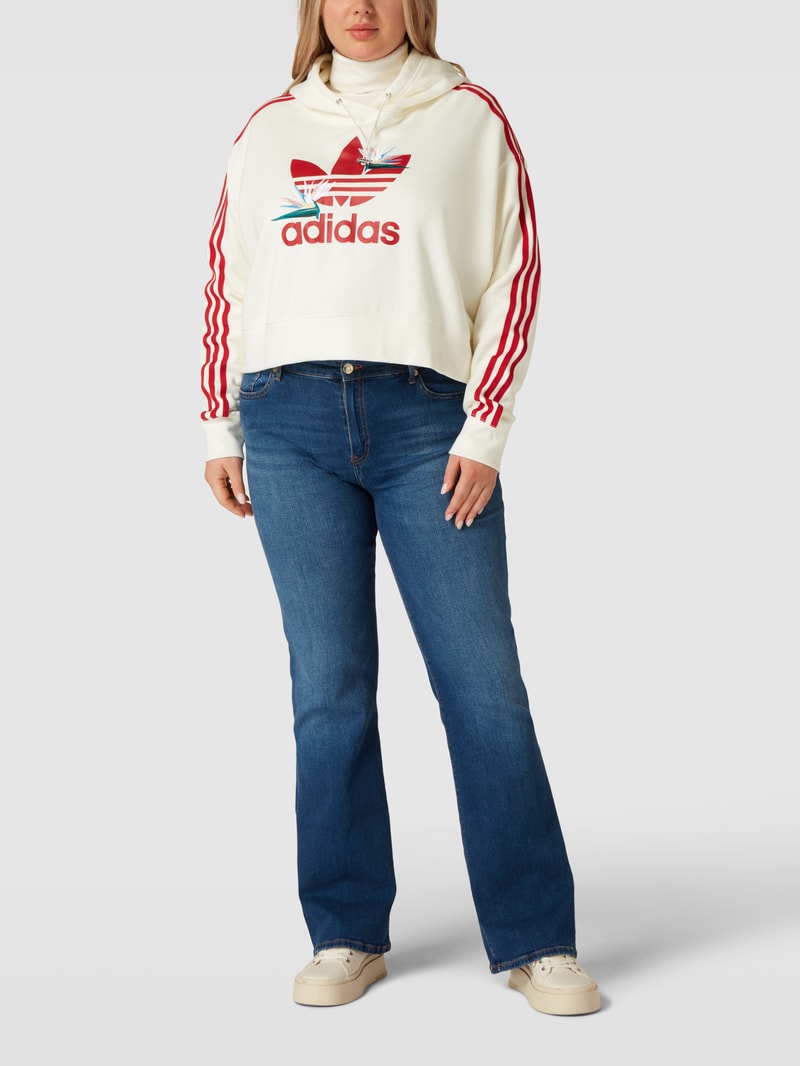 PLUS SIZE Hoodie mit Kapuze in offwhite