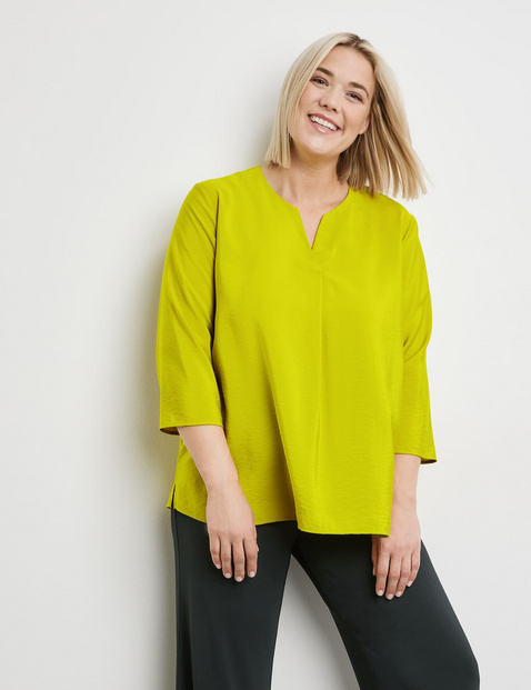 Fein schimmernde 3/4 Arm Bluse