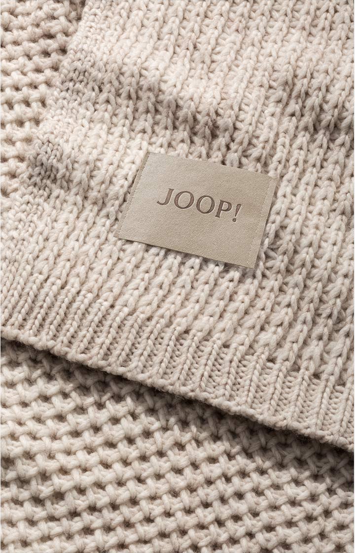 Wohndecke JOOP! DOUBLE-KNIT in Natur