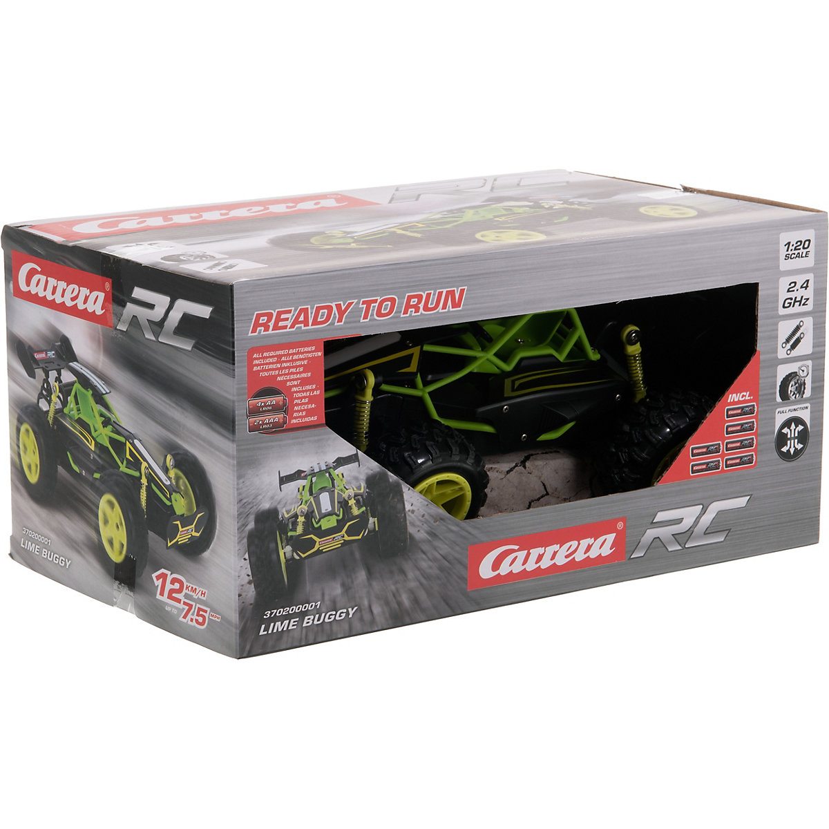 CARRERA RC - 2,4GHz Lime Buggy mit 30 min Fahrzeit, Ferngesteuertes Auto