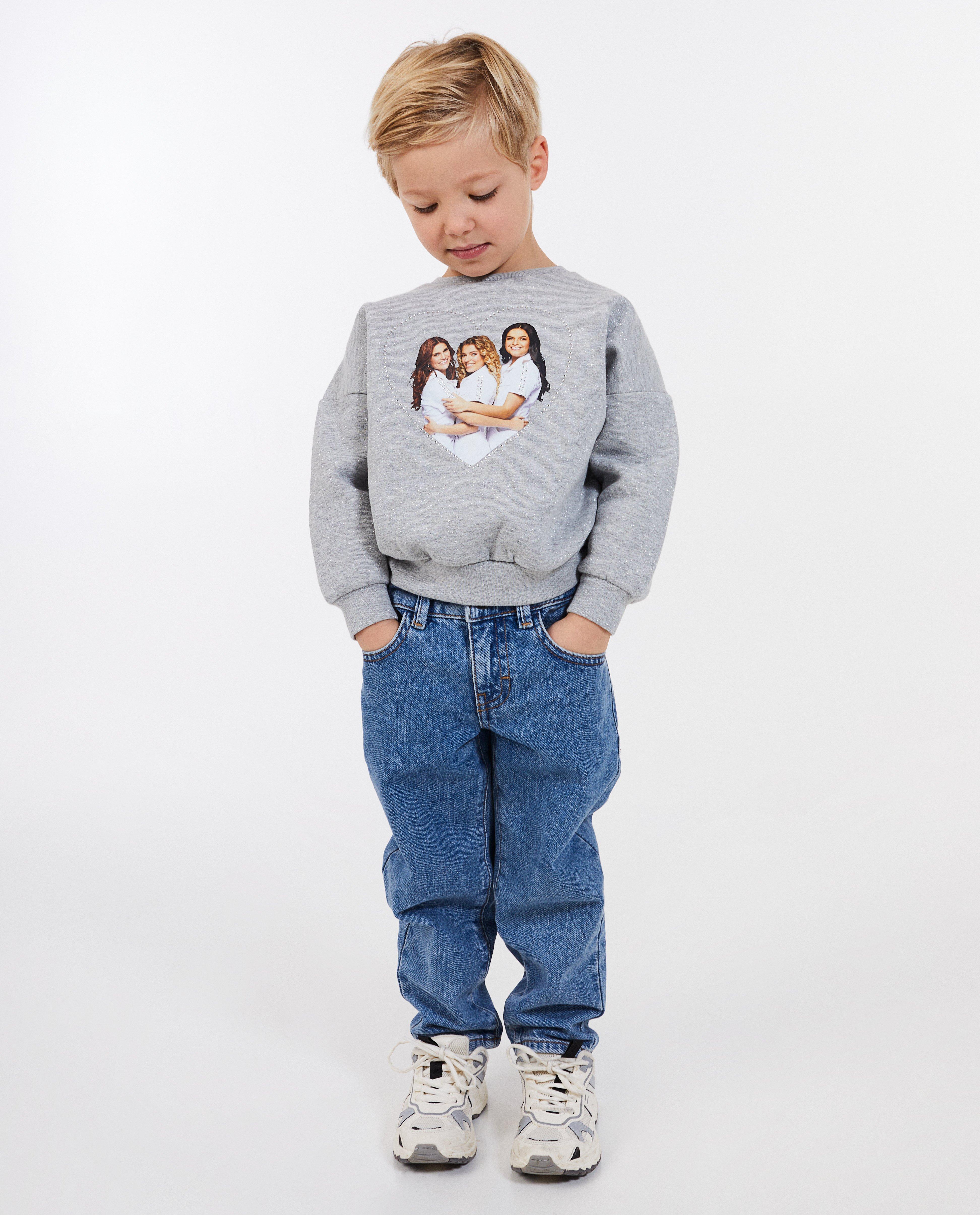 Pulover K3 cu imprimeu foto K3, gri unisex