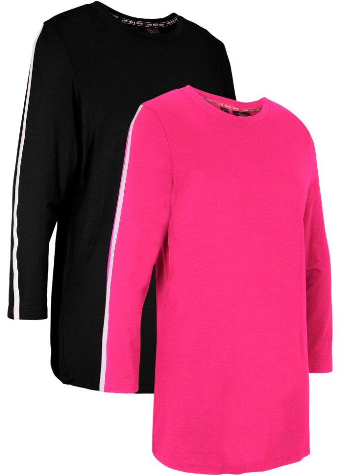 Sport-Shirt, 7/8-Arm (2er-Pack)