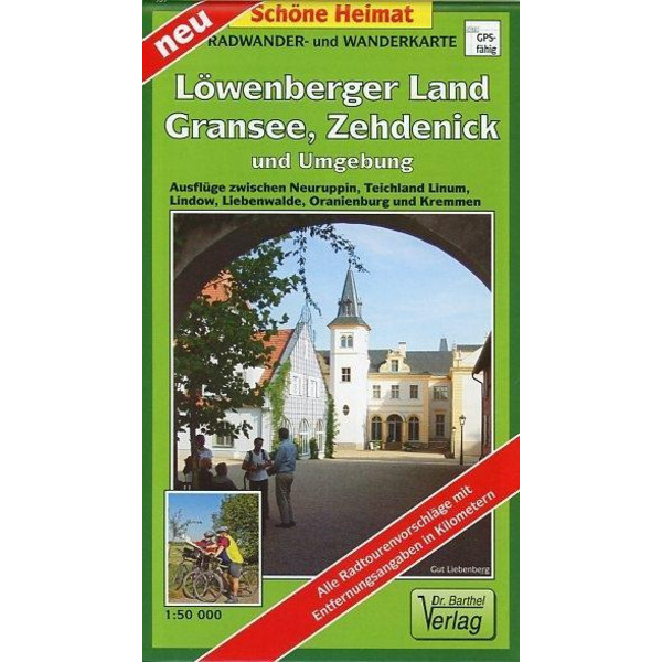 Löwenberger Land, Gransee, Zehdenick und Umgebung. Radwander- und Wanderkarte 1 : 50 000 - Wanderkarte
