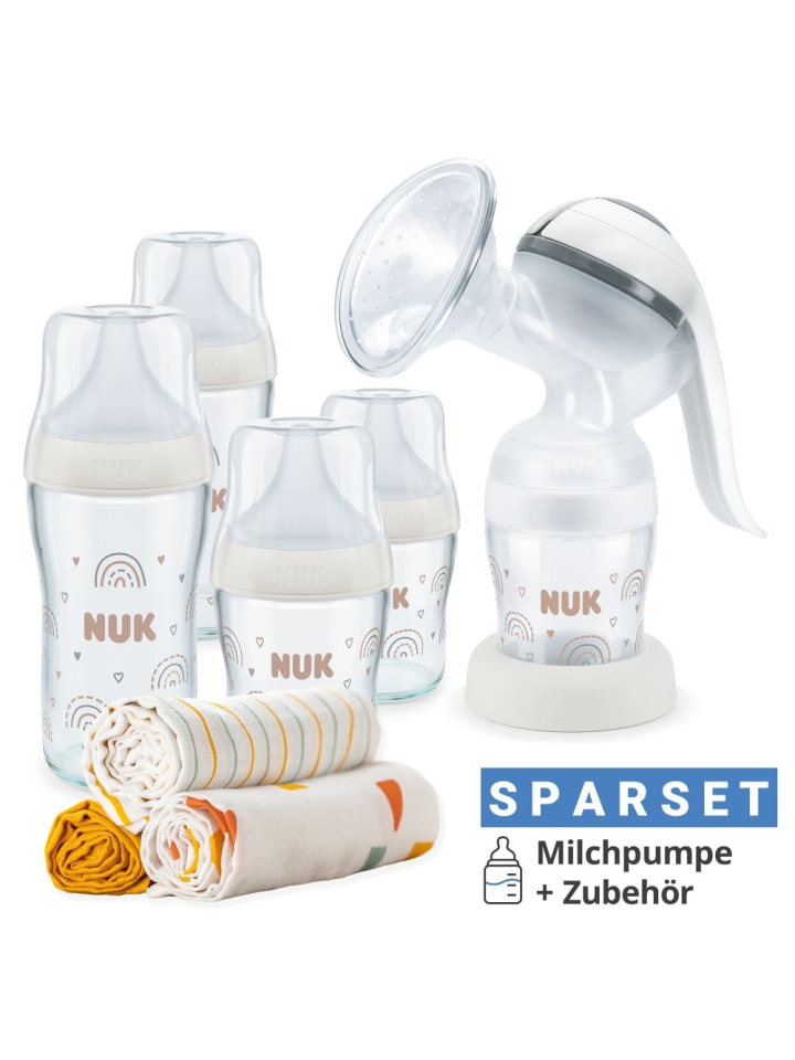 NUK Premium Still-Set Basic 8-tlg. - Handmilchpumpe in weiss,motiv günstig kaufen onesize