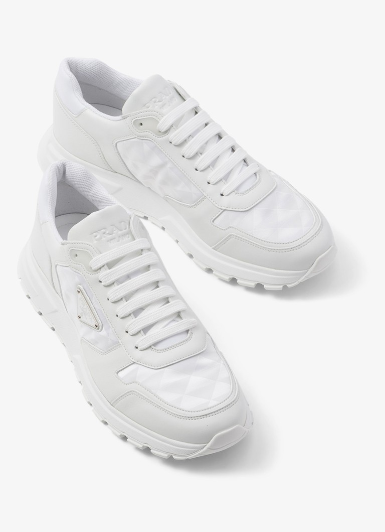 Prada Re-Nylon tenisice s kožnim detaljima