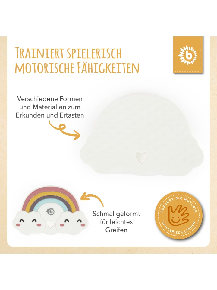 Bieco Spielwaren Beißring Silikon Regenbogen - ab Geburt in Mehrfarbig günstig kaufen onesize