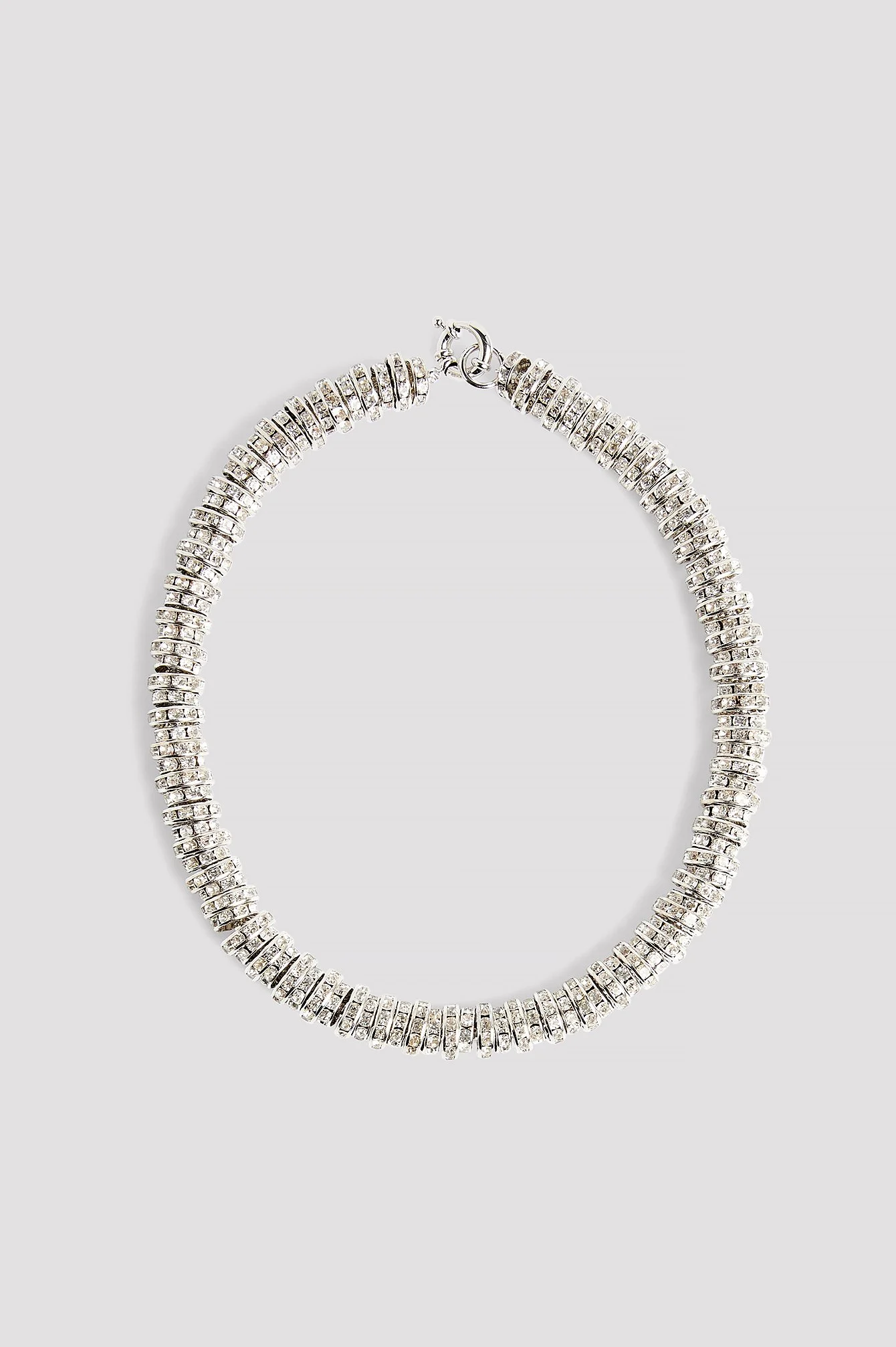 Klobige Halskette mit Strass