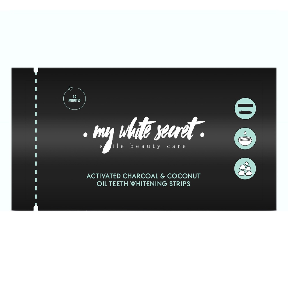 My White Secret Charcoal teeth whitening strips Blanchisseur de dents