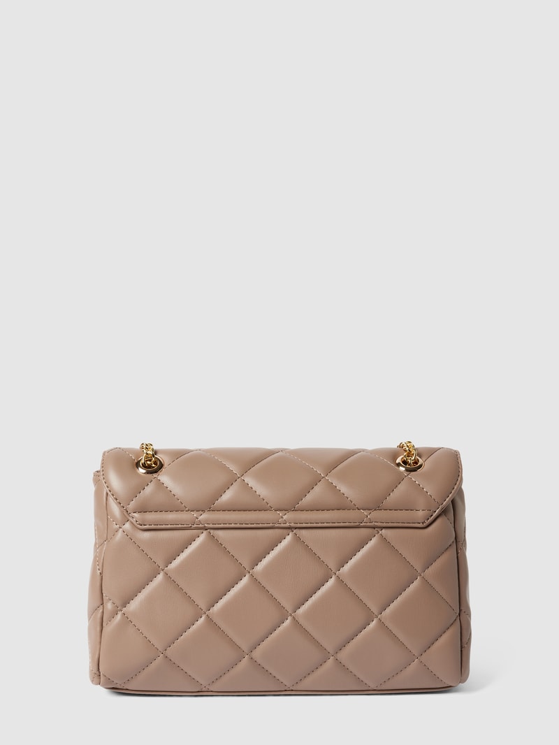Crossbody Bag mit Label-Applikation Modell 'OCARINA' in taupe