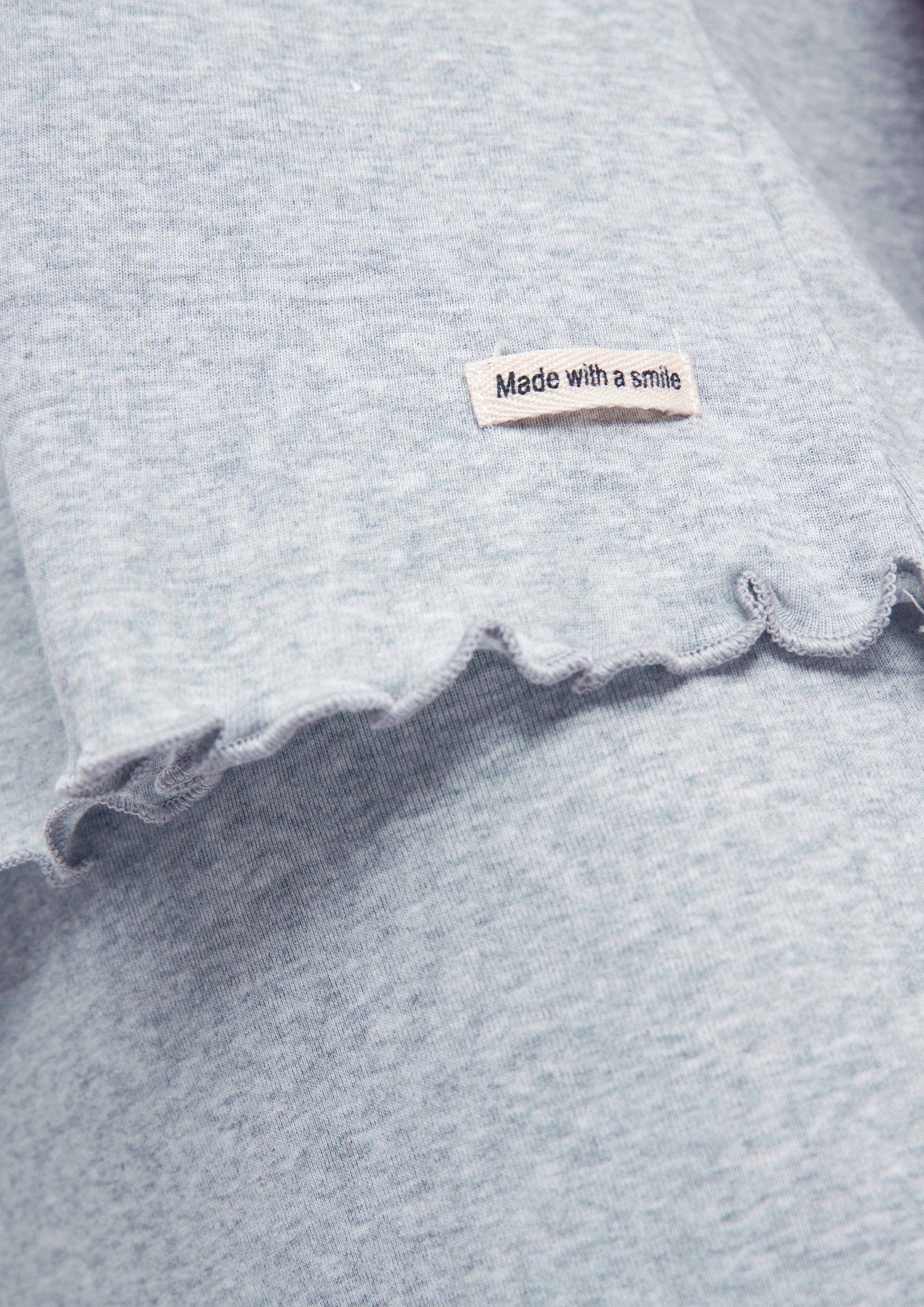 Pyjama-Shirt mit Rollsaum  6008384-9000