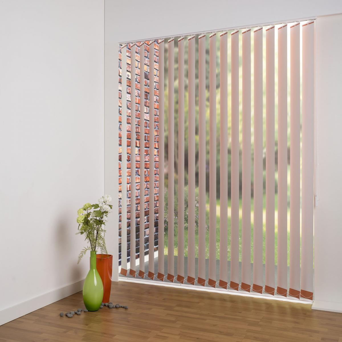 Bella Casa Vertikalanlage Maß, 127 mm Lamelle, 150 x 250 cm, orange