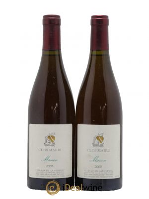 Languedoc Clos Marie Manon Christophe Peyrus et Françoise Julien  2003 - Lot de 2 Bouteilles