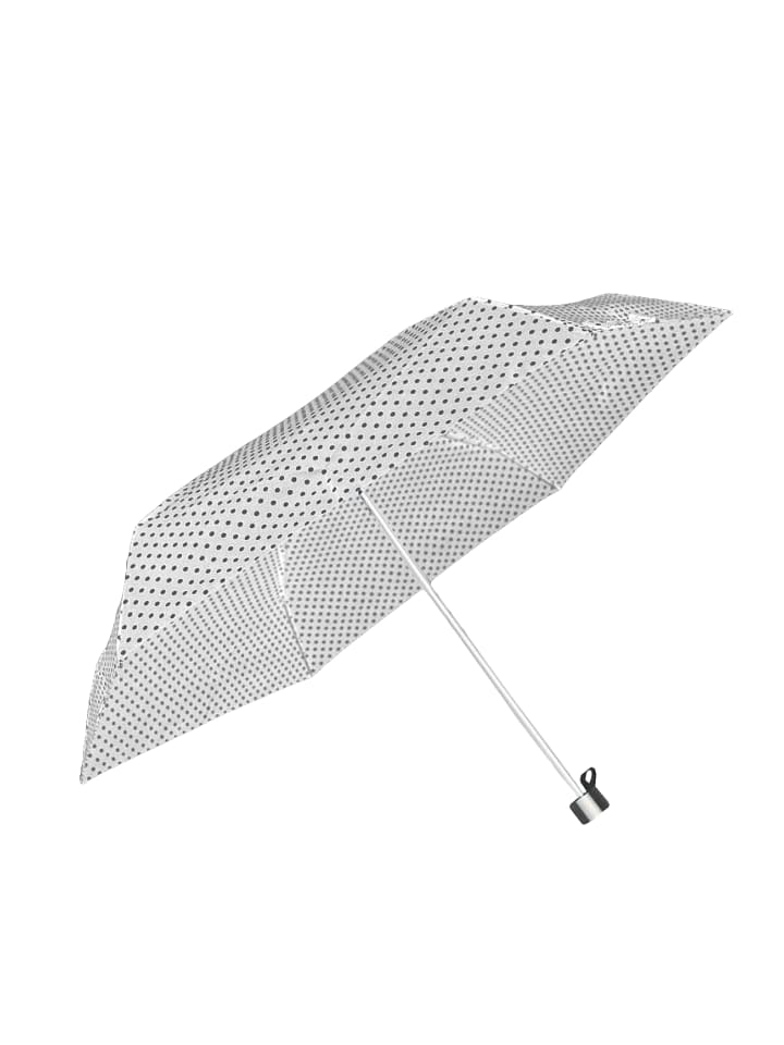 ANELY Kleiner Taschen Regenschirm Mini Ausführung Gepunktet in Weiß günstig kaufen onesize