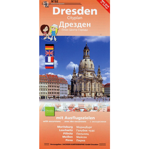Dresden Cityplan 1 : 10 000 - Stadtplan