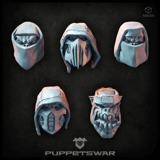 Ninja Orc Heads  (5)