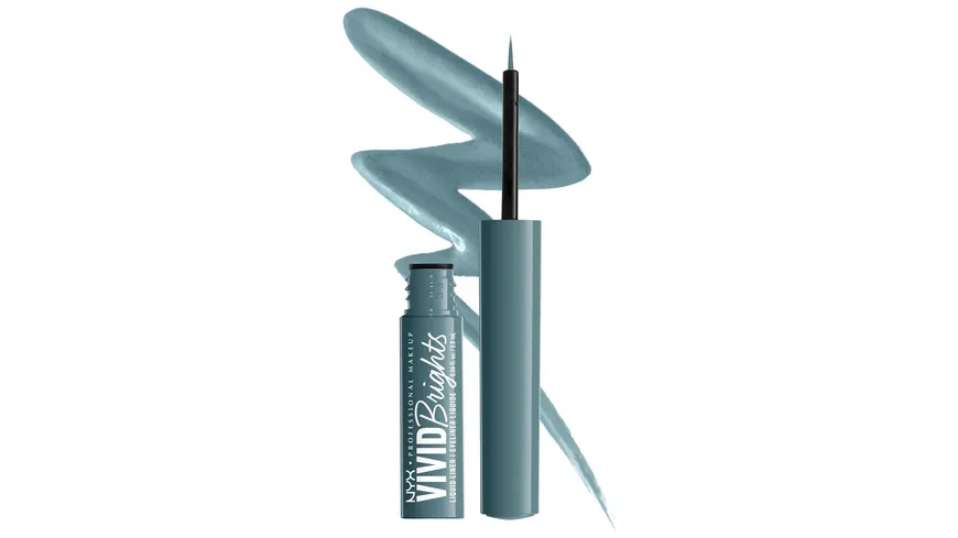 NYX PROFESSIONAL MAKEUP Vivid Brights colored Liquid Eyeliner 2 ml 01 - cyan simp