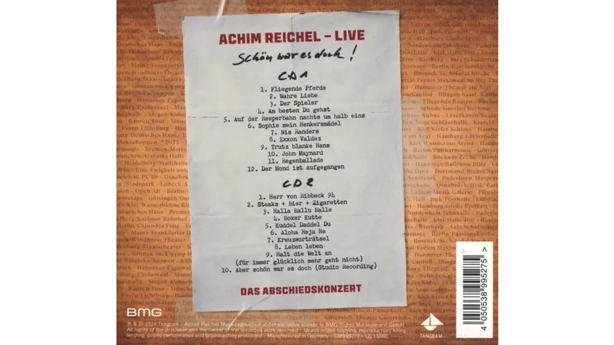 Schön war es doch - Das Abschiedskonzert Digipak
