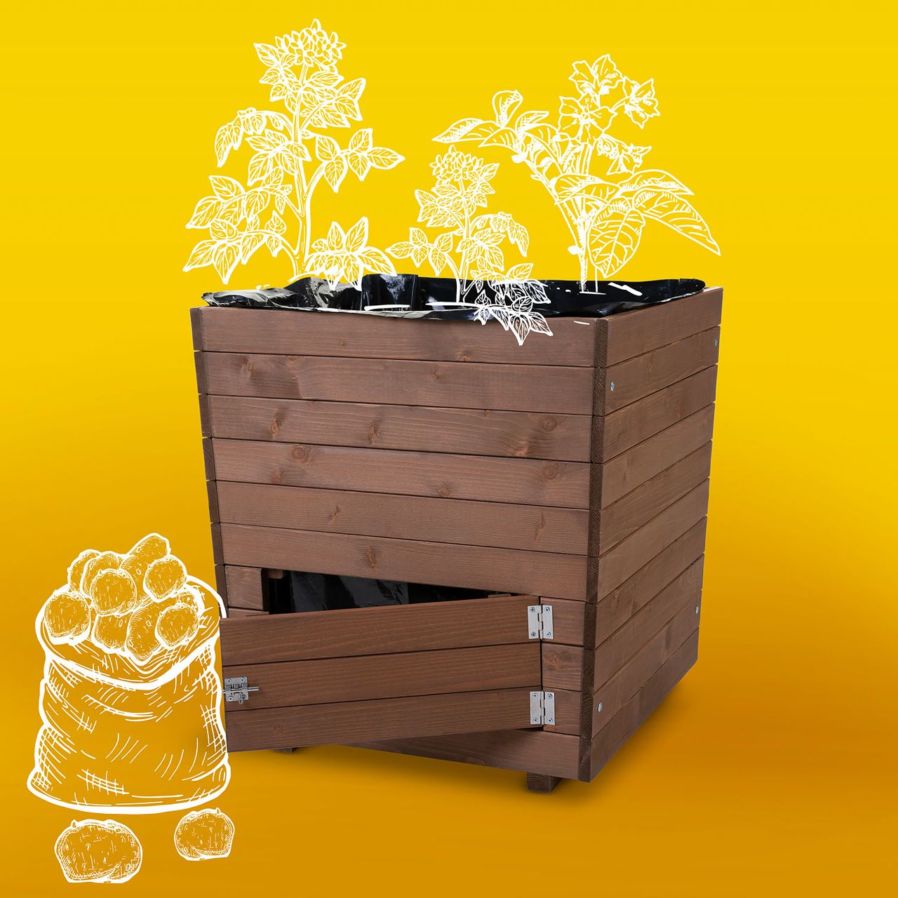 Hecht Kartoffel-Pflanzbeet