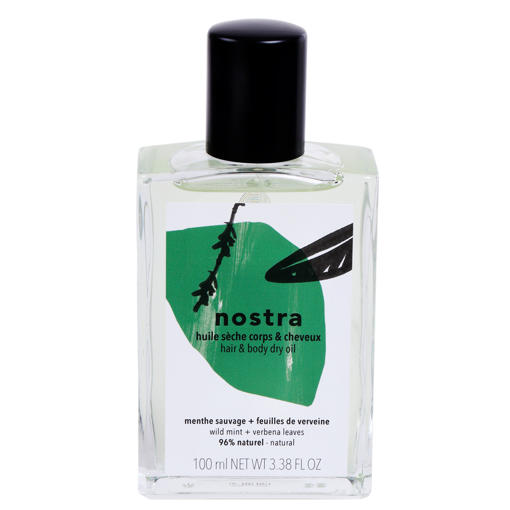 Nostra Huile Sèche Corps et Cheveux Menthe Sauvage & Feuilles de Verveine Huile sèche