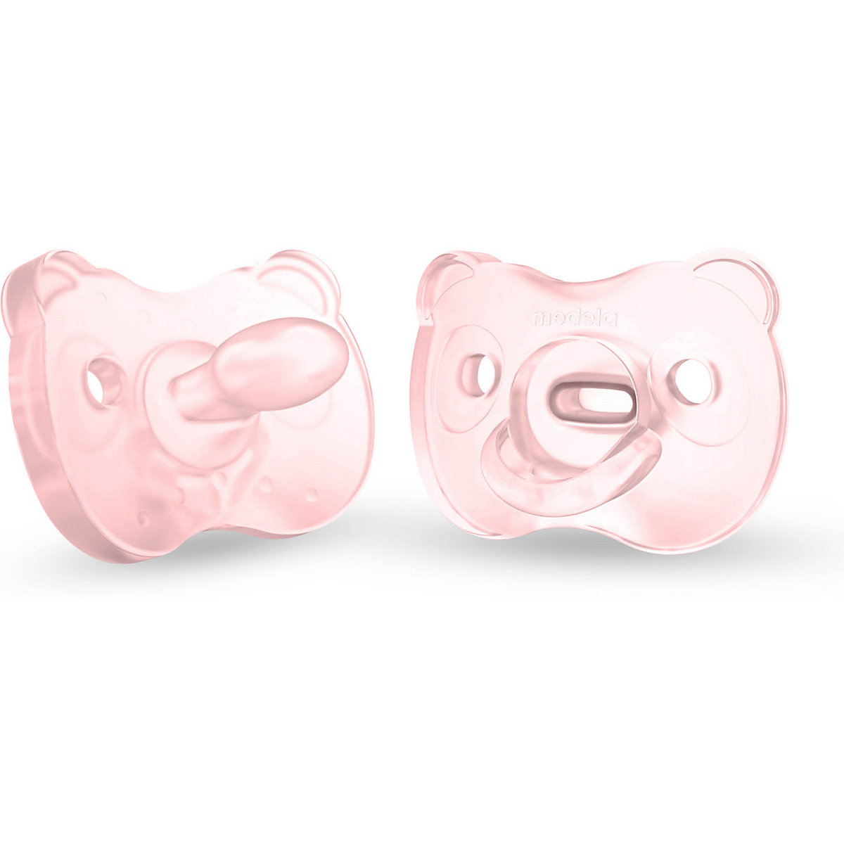 Schnuller Soft Silicone, Gr. 2, hellrosa, 2er Set