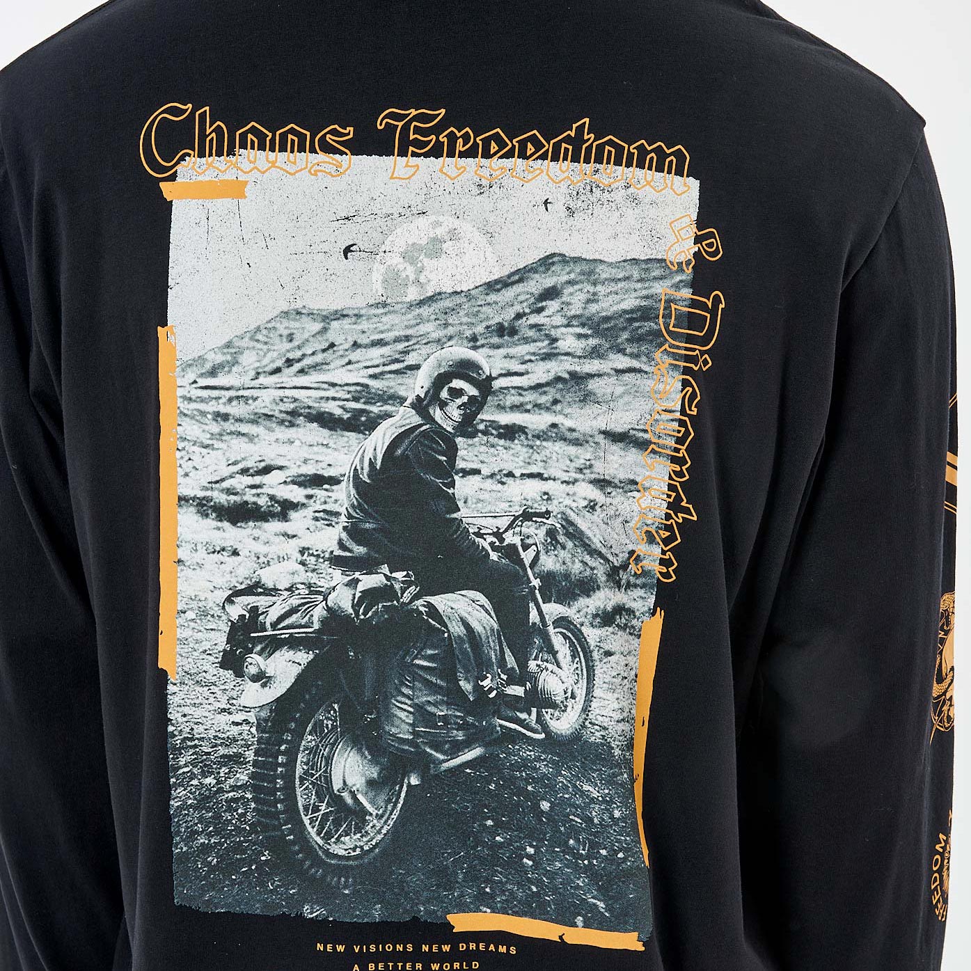 REGAN  T-shirt noir homme 100% coton