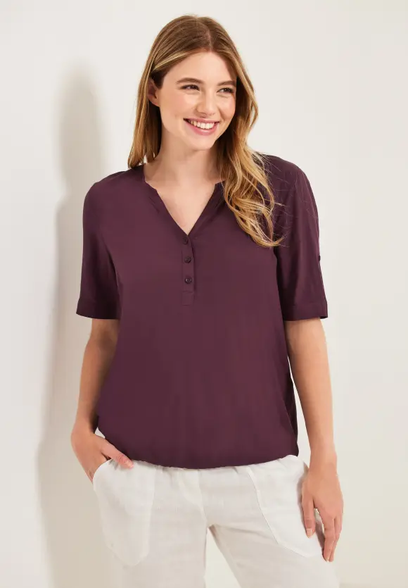CECIL Unifarbene Basic Bluse